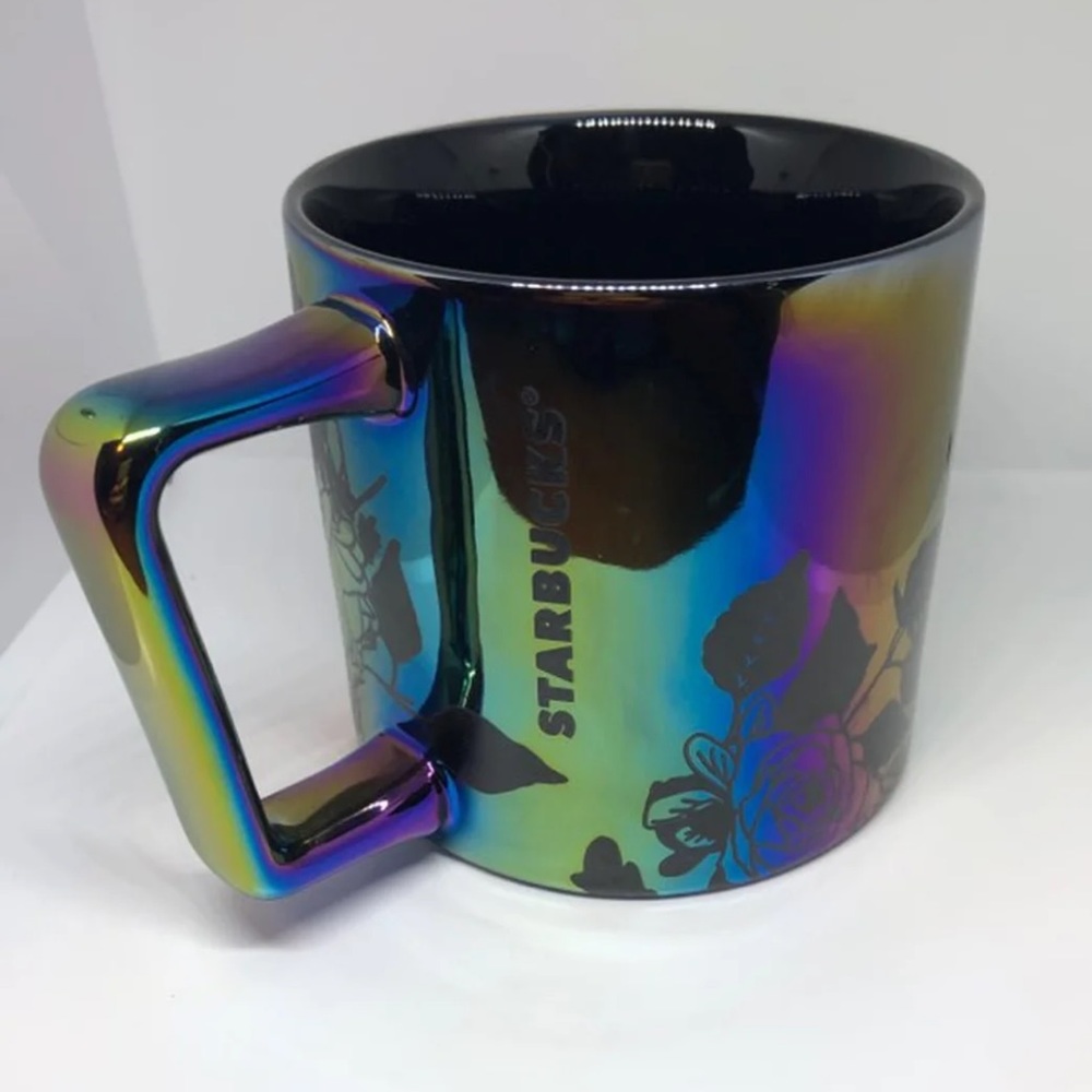 Starbucks 2020 Black Iridescent Rose Mug - Picture 4 of 4